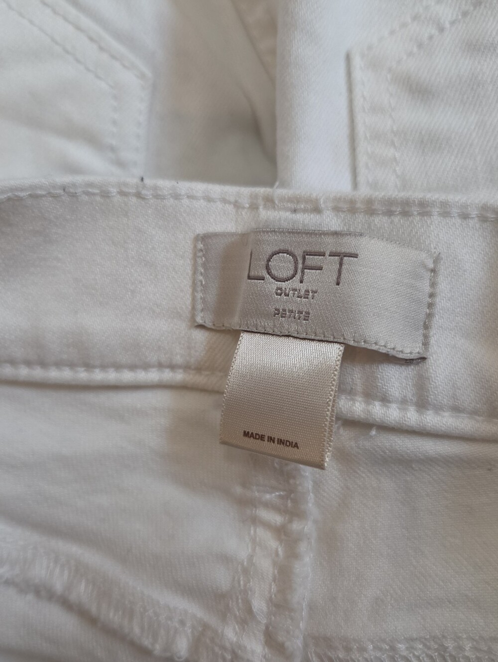 Loft White Business Casual Formal Officewear Modern Skinny Jeans 6 Petite - Picture 4 of 6